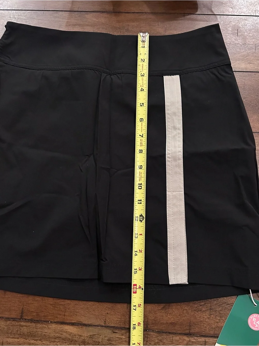 Halara SoftlyZero Quick Dry High Rise Tummy Control Mini Skirt Small Black NEW